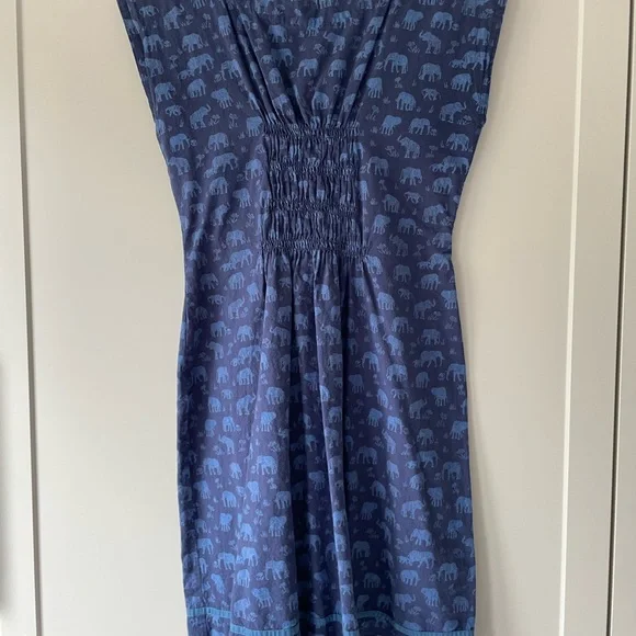Mata Traders | Dresses | Mata Traders Blue Elephant Print Dress | Poshmark